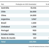 Os maiores produtores mundiais de lítio são...