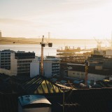 Construção de casas em Lisboa