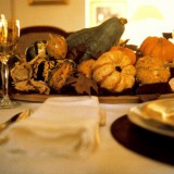 Decorar mesa en otoño