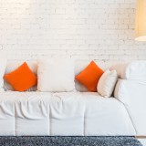 papel de parede na sala de estar