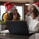 Trabalhadores em época de Natal