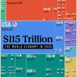 Economia global atingirá 115 mil milhões de dólares em 2025