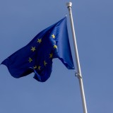 Archivo - Imagen de archivo de la bandera de la UE.