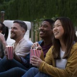Sessões de cinema ao ar livre