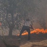 Inalação de fumo dos incêndios