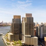 Two y Three Williamsburg Wharf, diseñados por Brandon Haw Architecture, son dos imponentes rascacielos metálicos en Brooklyn.