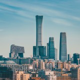 Vista panorâmica da cidade de Pequim, na China
