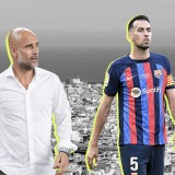 Pep Guardiola e Sergo Busquets