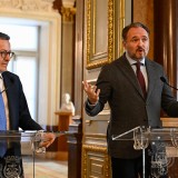 Dan Jørgensen e Carlos Moedas