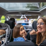 Família no carro