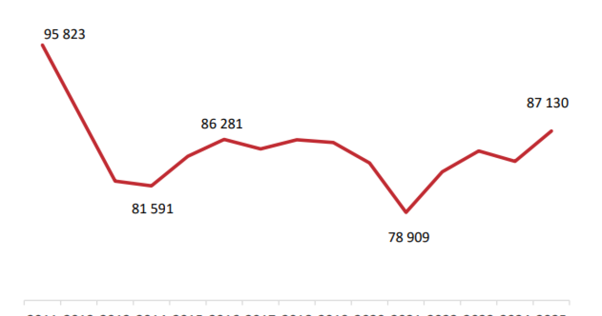 Portugal recorded 87,000 births in 2025, 3,000 more than in 2024