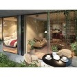 Houses with gardens in urban areas