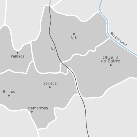 Mapa interativo de zonas de interesse para selecionares a região onde queres pesquisar