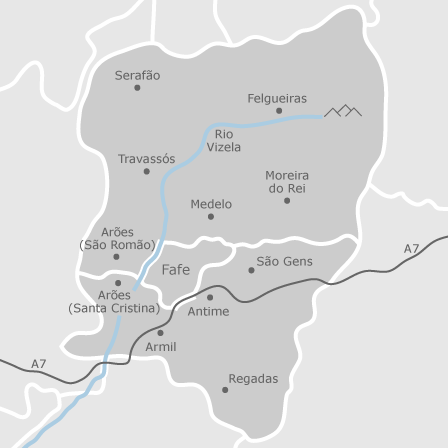 Mapa interativo de zonas de interesse para selecionares a região onde queres pesquisar