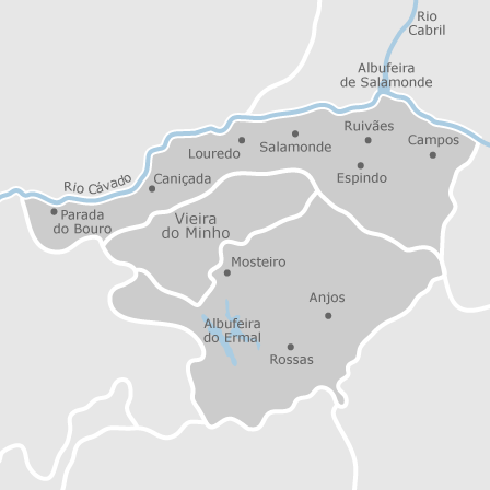 Mapa interativo de zonas de interesse para selecionares a região onde queres pesquisar
