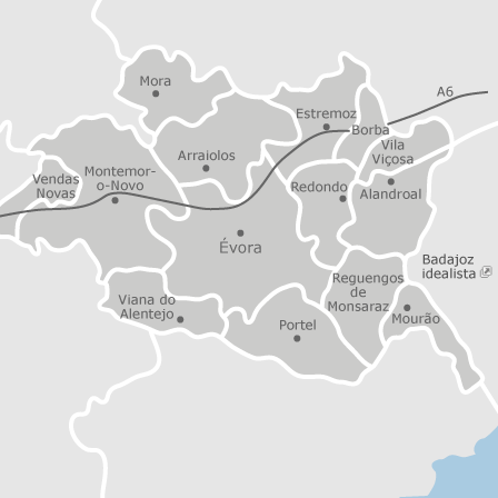 Mapa interactivo de zonas de interés para seleccionar la región donde quieres buscar