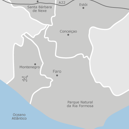 Mapa interactivo de zonas de interés para seleccionar la región donde quieres buscar
