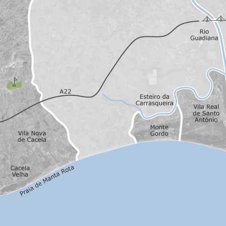 Mapa interativo de zonas de interesse para selecionares a região onde queres pesquisar