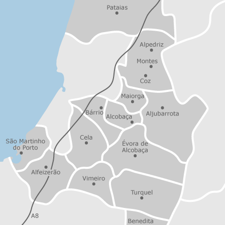 Mapa interactivo de zonas de interés para seleccionar la región donde quieres buscar