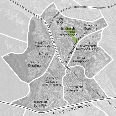 Mapa interactivo de zonas de interés para seleccionar la región donde quieres buscar