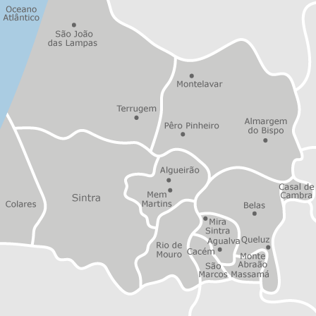 Mapa interactivo de zonas de interés para seleccionar la región donde quieres buscar