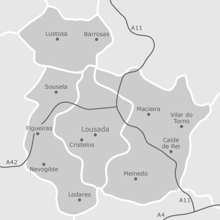 Mapa interativo de zonas de interesse para selecionares a região onde queres pesquisar
