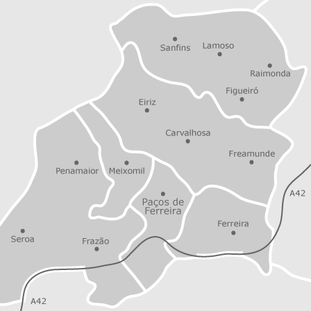 Mapa interativo de zonas de interesse para selecionares a região onde queres pesquisar