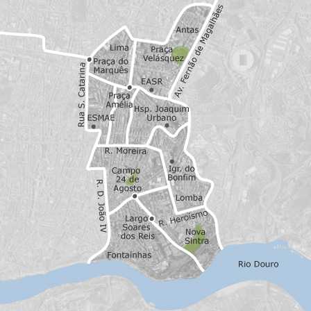 Carte interactive des zones d'intérêt pour sélectionner la région dans laquelle vous souhaitez effectuer une recherche