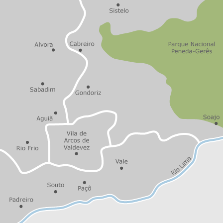Mapa interativo de zonas de interesse para selecionares a região onde queres pesquisar