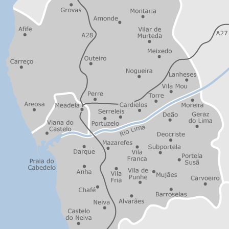 Mapa interativo de zonas de interesse para selecionares a região onde queres pesquisar