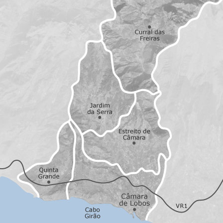 Mapa interativo de zonas de interesse para selecionares a região onde queres pesquisar