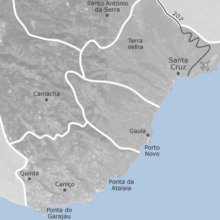 Mapa interativo de zonas de interesse para selecionares a região onde queres pesquisar